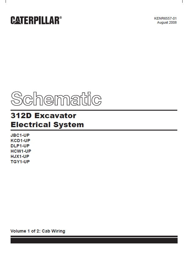 Manual de Diagrama Eléctrico Caterpillar 312-D