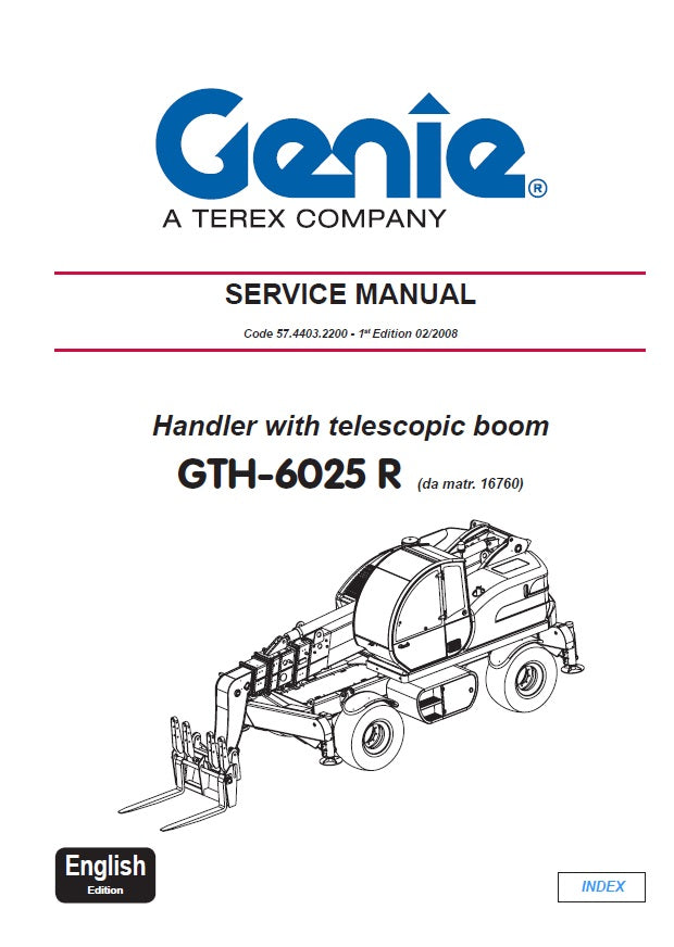 Manual de Servicios Genie GTH-6025 R