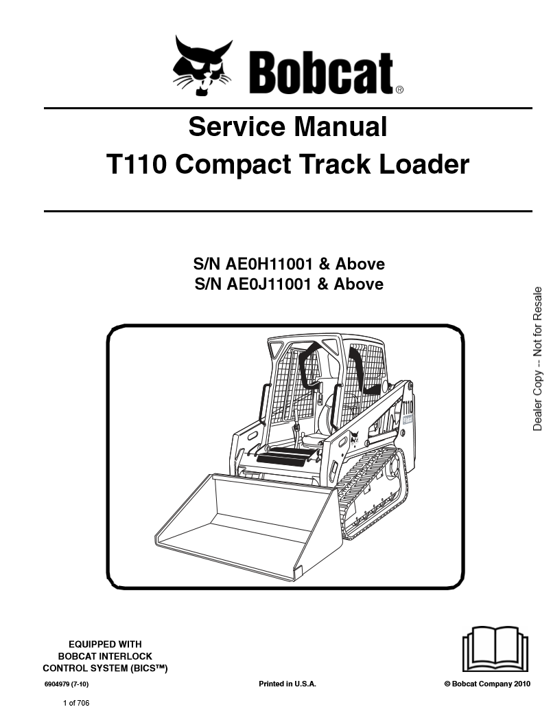 Manual de Servicios Mini Cargador Bobcat T110