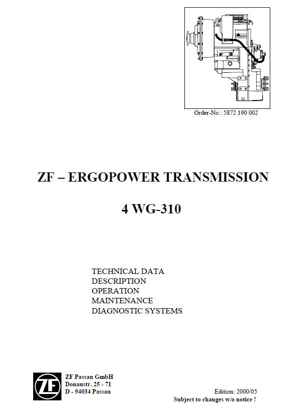 Manual de Servicios ZF 4 WG-310
