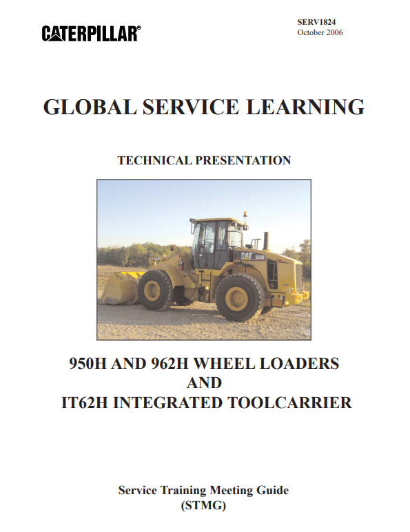 MANUAL DE SERVICIOS CARGADOR FRONTAL CATERPILLAR 950H