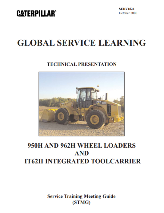 MANUAL DE SERVICIOS CARGADOR FRONTAL CATERPILLAR 950H