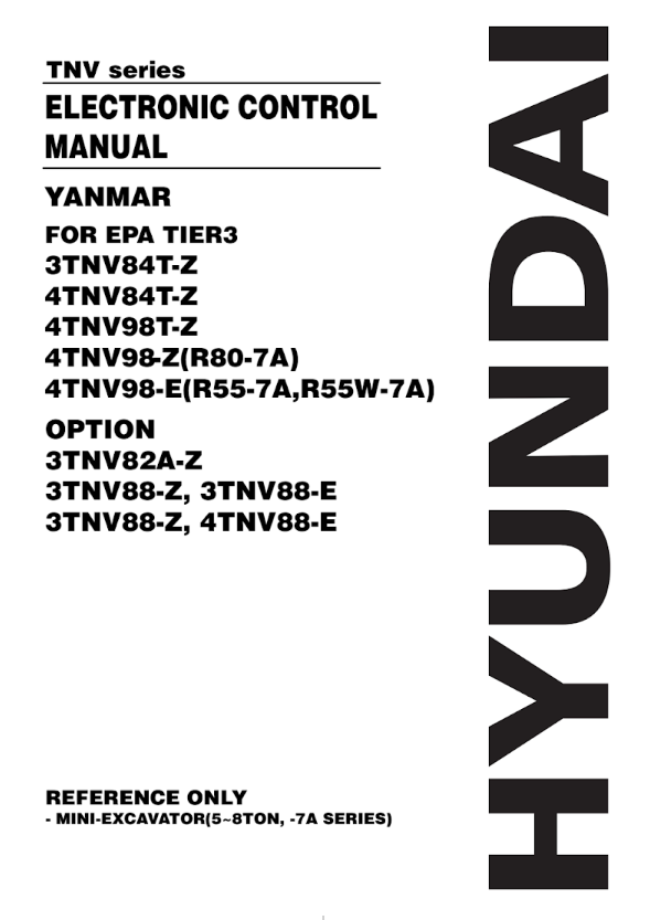 Manual Control Electrónico Serie Yanmar TNV