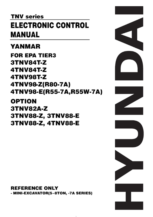 Manual Control Electrónico Serie Yanmar TNV
