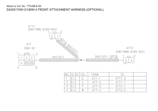 Manual Diagrama Arnes Eléctrico Excavadora Hitachi ZX170W-3