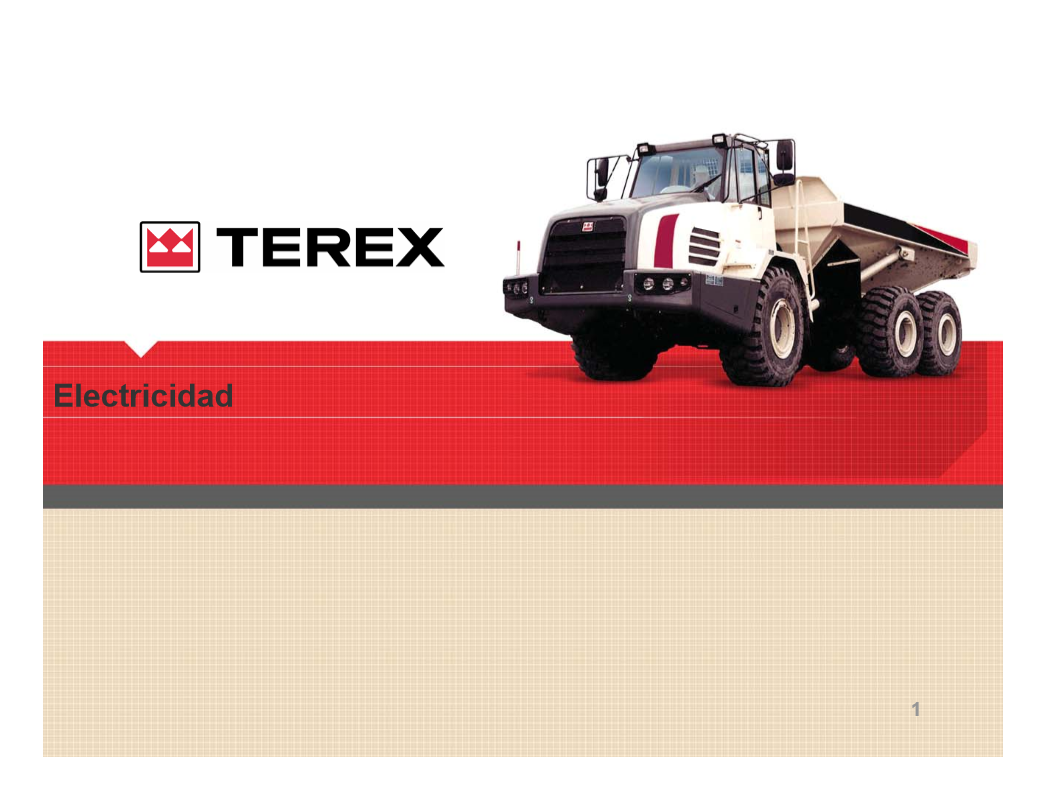 Manual Diagrama Eléctrico Camión de Carga Terex TA35-40-G7