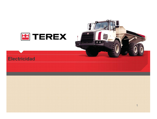 Manual Diagrama Eléctrico Camión de Carga Terex TA35-40-G7