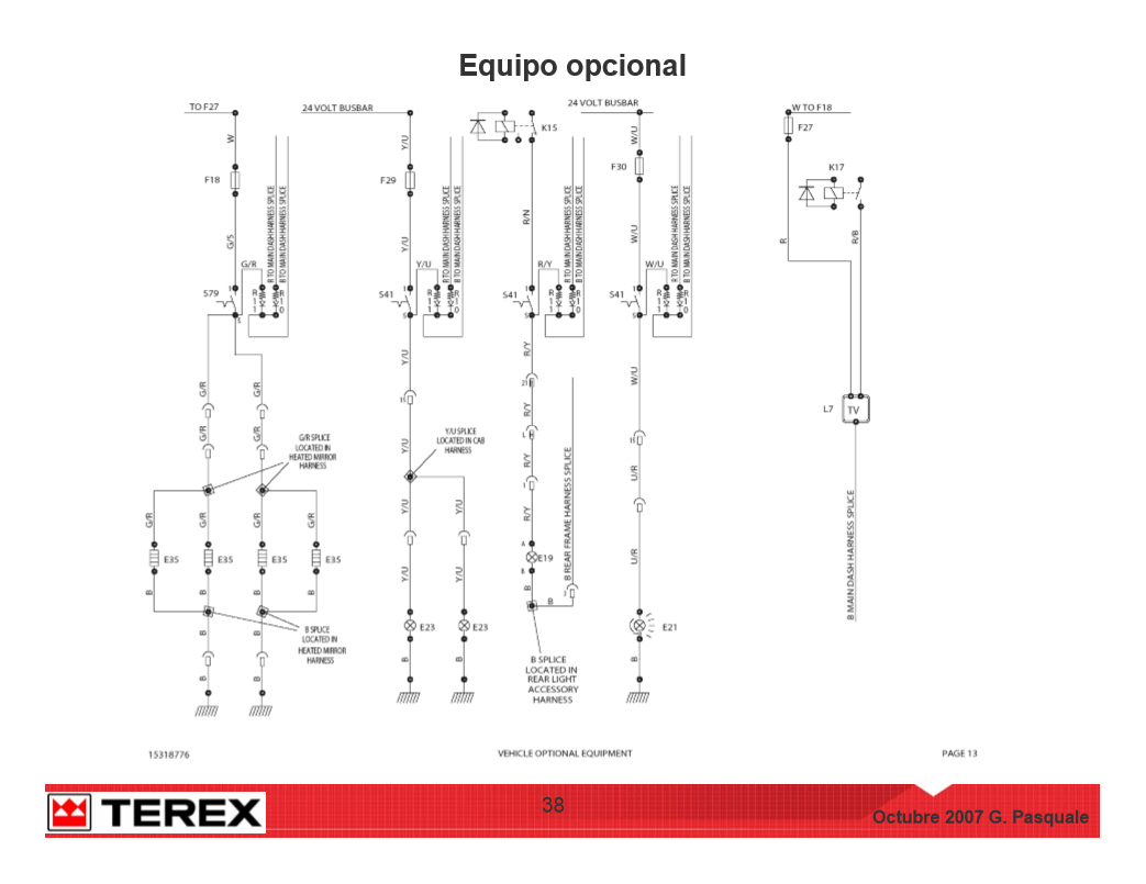 Manual Diagrama Eléctrico Camión de Carga Terex TA35-40-G7