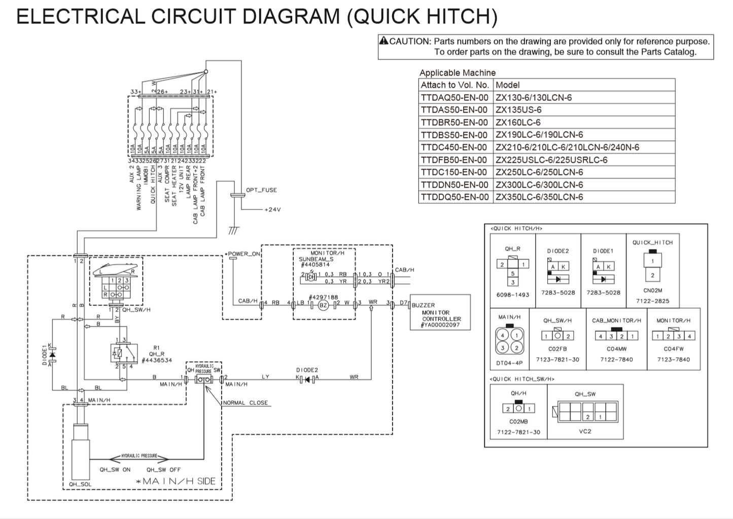 Manual Diagrama Eléctrico Excavadora Hidráulica Hitachi ZX130-6130LCN-6