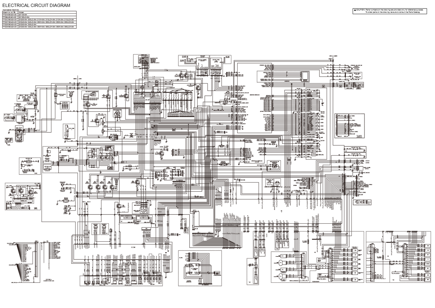 Manual Diagrama Eléctrico Excavadora Hitachi ZX130-5A