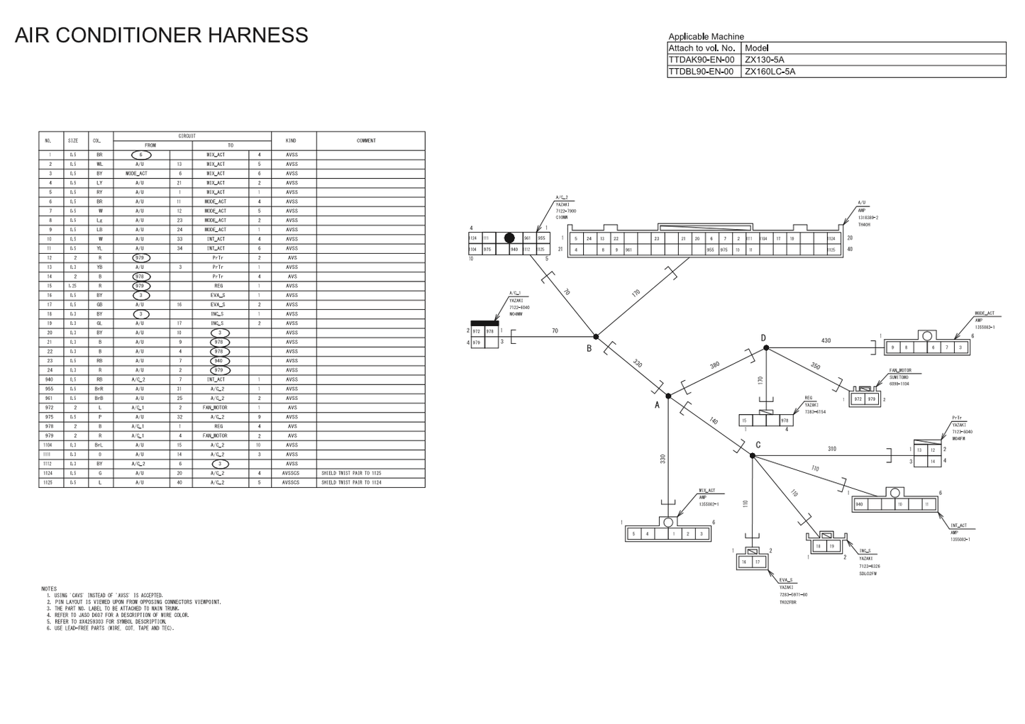Manual Diagrama Eléctrico Excavadora Hitachi ZX130-5A