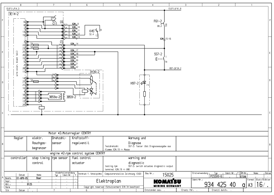 Manual Diagrama Eléctrico Pala Hidraulica Komatsu PC5500-6