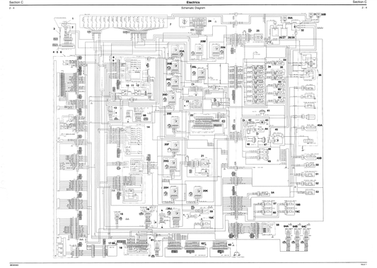 Manual Diagrama Eléctrico completo Excavadora JCB JS200, JS210