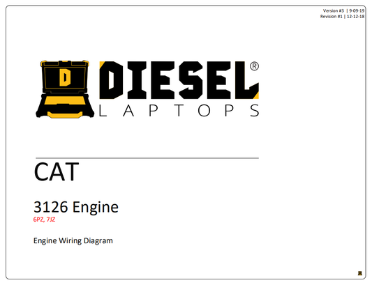 Manual Diagrama de Cableado Eléctrico Completo Motor Caterpillar 3126 (6PZ, 7JZ)