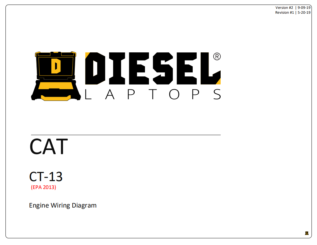 Manual Diagrama de Cableado Eléctrico Completo Motor Caterpillar CT13 EPA 2013