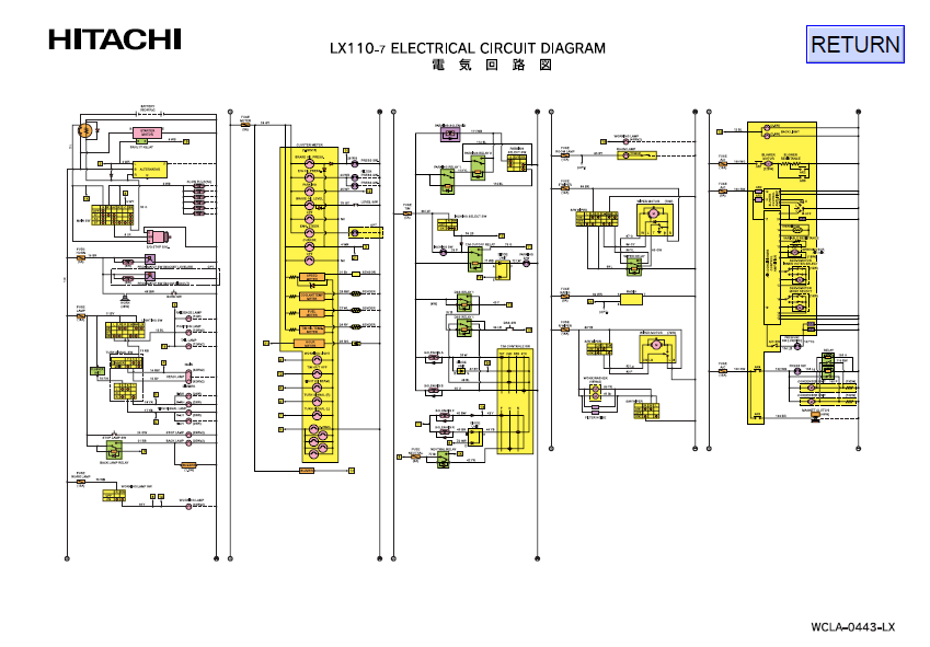 Manual Diagrama de Circuitos Eléctricos Cargador Hitachi LX110-7