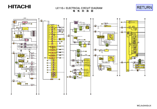 Manual Diagrama de Circuitos Eléctricos Cargador Hitachi LX110-7