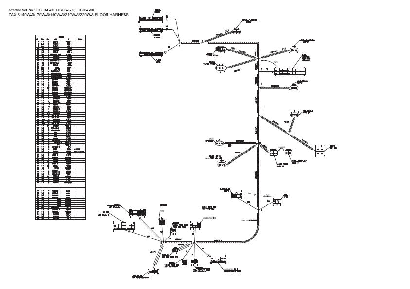 Manual Diagramas Circuitos Eléctricos Excavadora Hitachi ZX140W-3, ZX170W-3, ZX190W-3, ZX210W-3, ZX220W-3