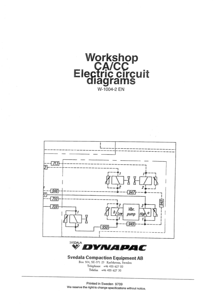 Manual Diagramas Eléctricos Vibrocompactador Dynapac CA