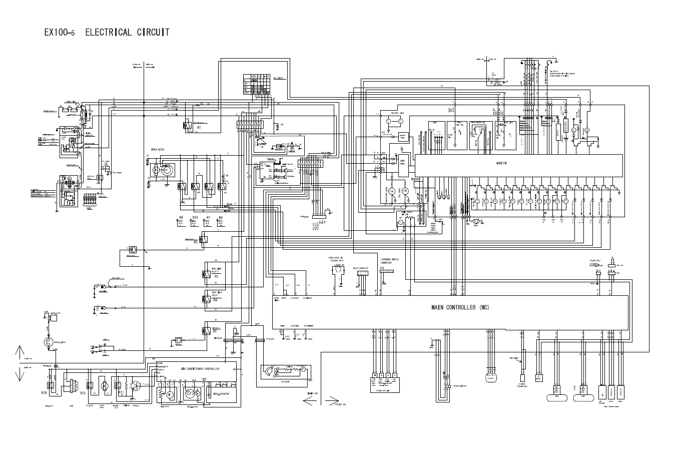 Manual Diagramas Eléctricos e Hidraúlicos Excavadora Hitachi EX100-5, EX100M-5, EX110M-5, EX100-5E