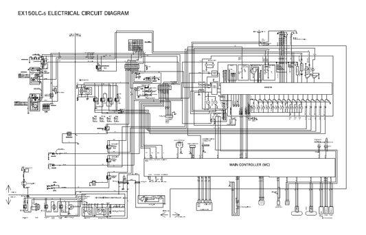 Manual Diagramas Eléctricos e Hidraúlicos Excavadora Hitachi EX 150LC-5, EX 160LC-5