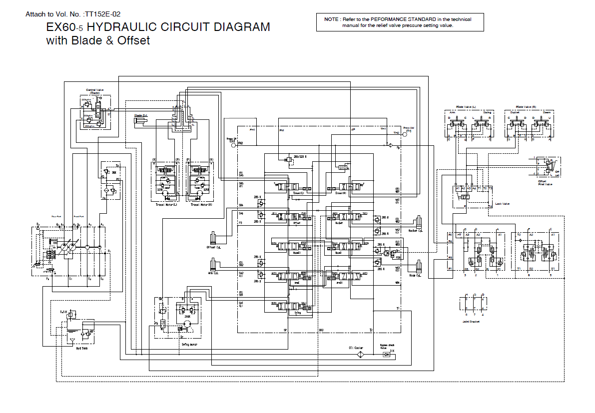 Manual Diagramas Eléctricos e Hidraúlicos Excavadora Hitachi EX60-5