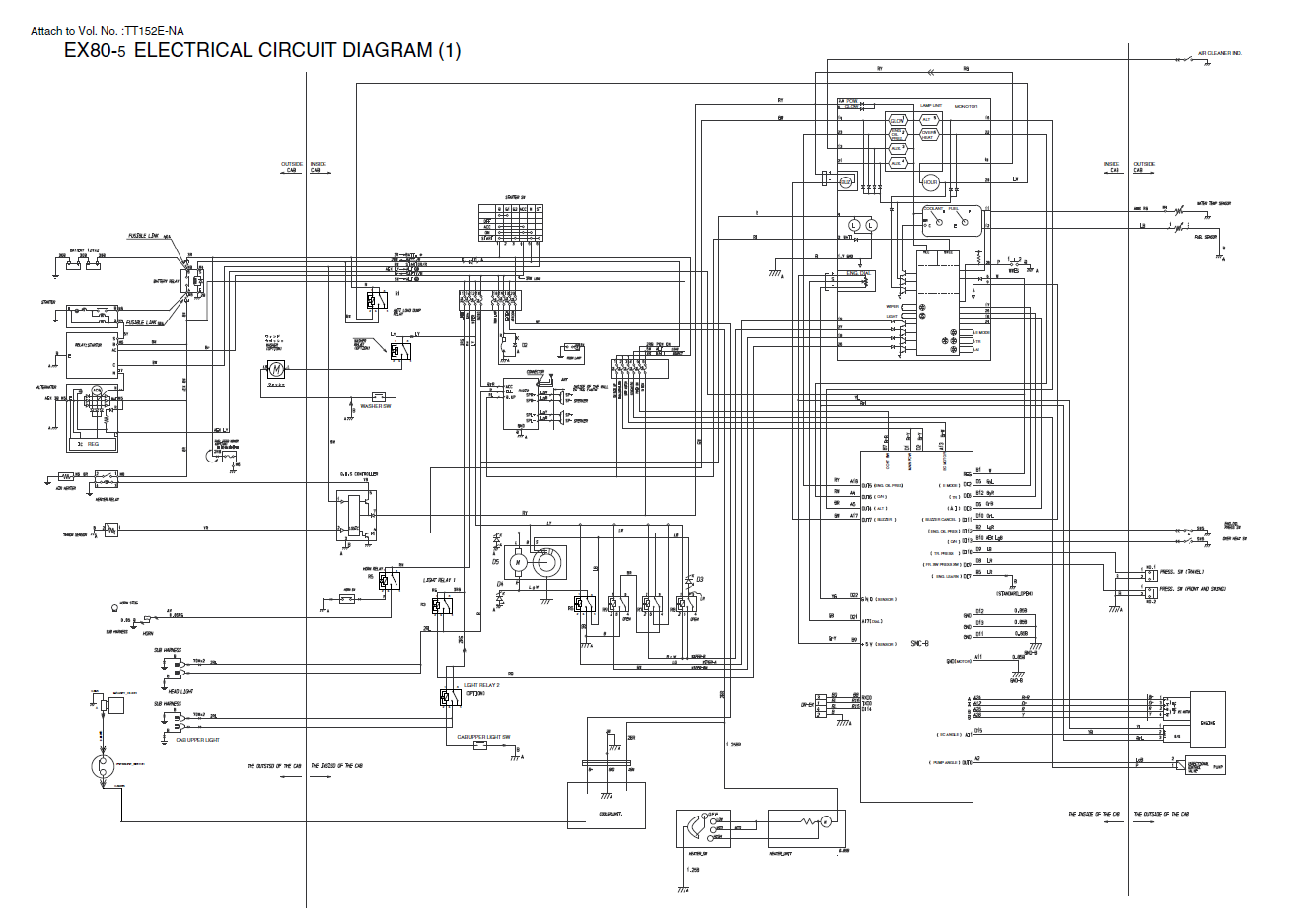 Manual Diagramas Eléctricos e Hidraúlicos Excavadora Hitachi EX80-5