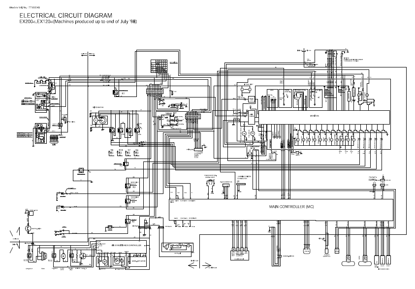Manual Diagramas Eléctricos e Hidraúlicos Excavadora Hitachi EX120-5