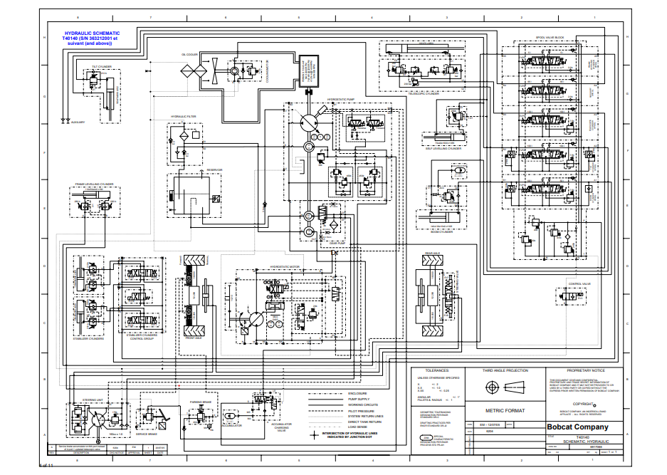 Manual Diagramas Hidraulicos Manipulador Telescopico Bobcat T40140