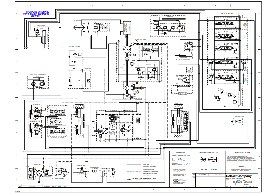 Manual Diagramas Hidraulicos Manipulador Telescopico Bobcat T40140