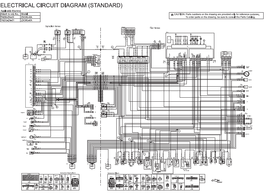 Manual Diagramas de Circuitos Eléctricos Excavadora Hitachi ZX38U-5A