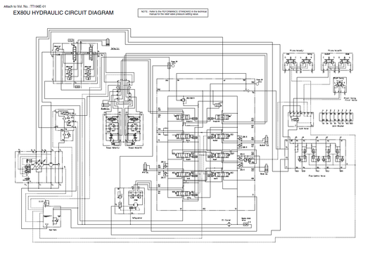 Manual Diagramas eléctricos e hidráulicos Excavadora Hitachi EX80U