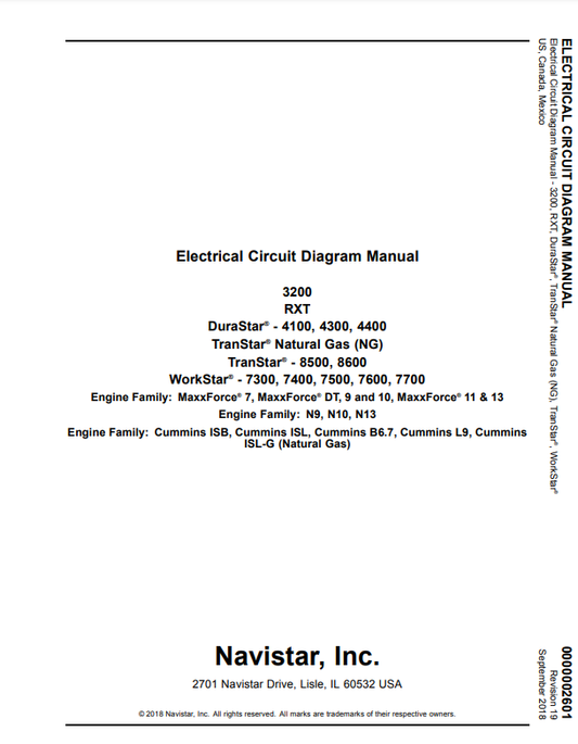 Manual Diagrama y Circuito Eléctrico Camión International 3200 RXT
