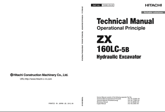 Manual Principios Operativos Excavadora Hidráulica Hitachi ZX 160LC-5B