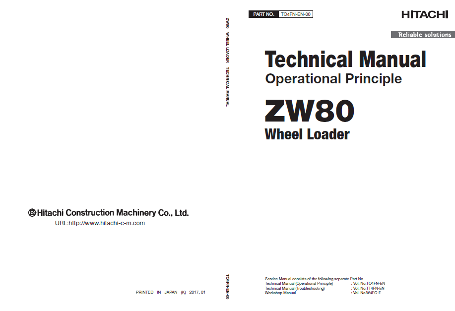 Manual Principios Operativos Solución de Problemas Cargador Hitachi ZW80-90
