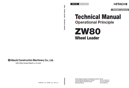 Manual Principios Operativos Solución de Problemas Cargador Hitachi ZW80-90