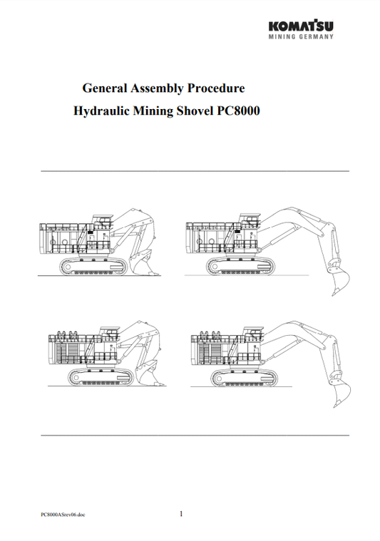 Manual Procedimiento General de Montaje Pala Cargadora PC8000
