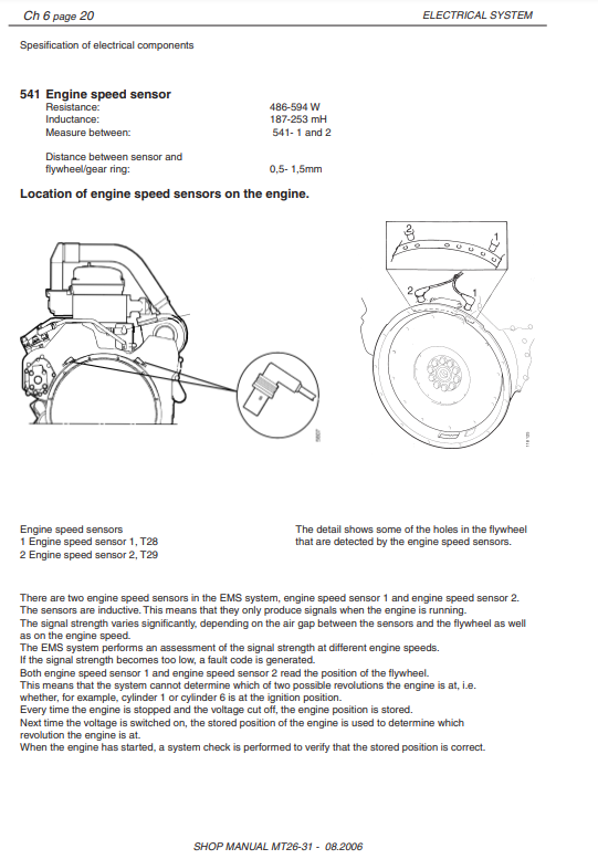 Manual Sistema Eléctrico Camión de Escombros Doosan MT26 -MT31