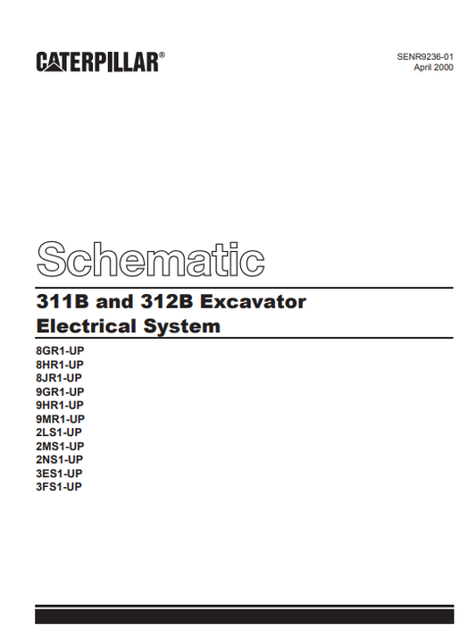 Manual Sistema Eléctrico Excavadora Caterpillar 311B y 312B