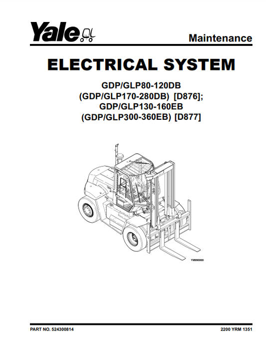 Manual Sistema Eléctrico Montacarga Yale GDP Series
