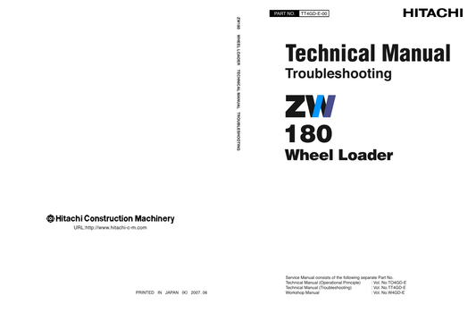 Manual Solución de Problemas Cargador Hitachi ZW180