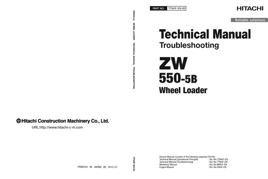 Manual Solución de Problemas Cargador Hitachi ZW 550-5B