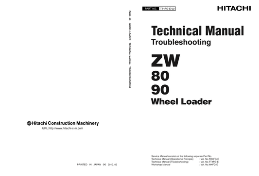 Manual Solucion de Problemas Cargador Hitachi ZW80, 90