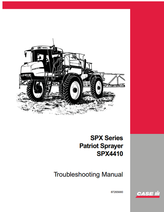 Manual Solución de Problemas Pulverizadora Case SPX4410 Patriot