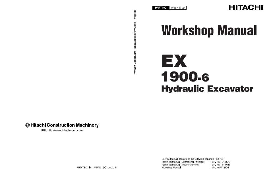 Manual Taller de Palas y Excavadoras Mineras Hitachi EX1900-6