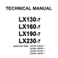 Manual Técnico Cargador Hitachi LX130-7  LX160-7  LX190-7  LX230-7
