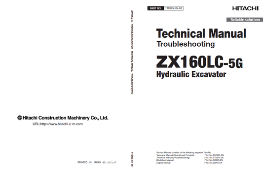 Manual Técnico Excavadora Hitachi ZX160LC-5G
