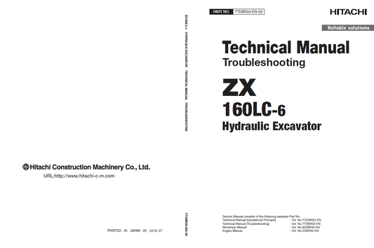 Manual Técnico Excavadora Hitachi ZX160LC-6