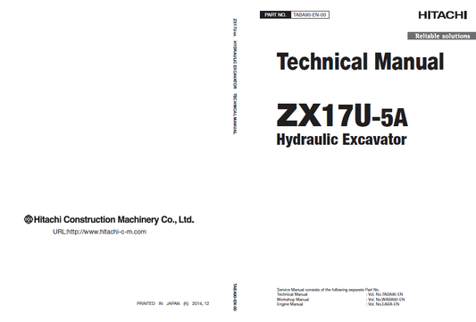 Manual Técnico Excavadora Hitachi ZX17U-5A