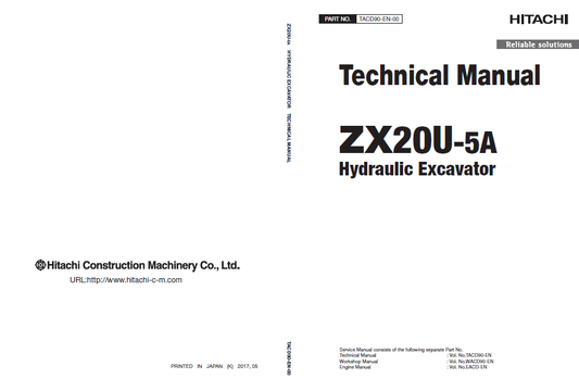 Manual Tecnico Excavadora Hitachi ZX20U-5A